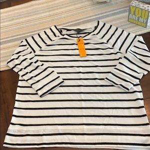 NWT MIX by 41Hawthorn Size L 3/4 Sleeve Sweater